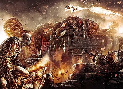 video games, Kratos, God of War - desktop wallpaper