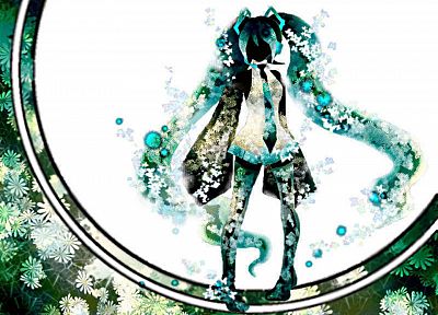 Vocaloid, Hatsune Miku - duplicate desktop wallpaper