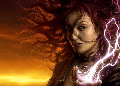 fantasy art, lightning - random desktop wallpaper