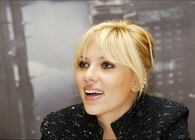 blondes, women, Scarlett Johansson, actress, faces - random desktop wallpaper