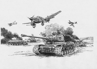 aircraft, World War II, Luftwaffe, drawings, Stuka, Junkers Ju 87 - desktop wallpaper
