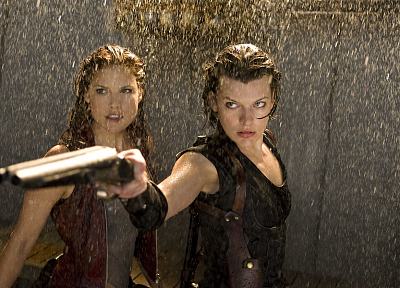 women, actress, Resident Evil, Ali Larter, Milla Jovovich - desktop wallpaper