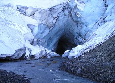 ice, frozen, Iceland, ice cave - desktop wallpaper