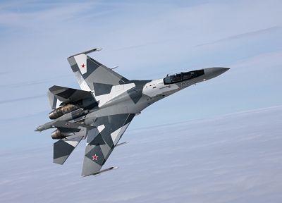 aircraft, military, Soviet, Su-27 Flanker, fighter jets - random desktop wallpaper