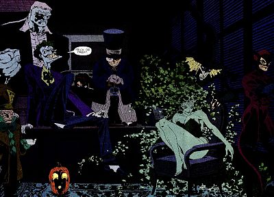Batman, DC Comics, The Joker, Catwoman, Poison Ivy, Mad Hatter, Two-Face, The Penguin, Scarecrow (comic character) - random desktop wallpaper