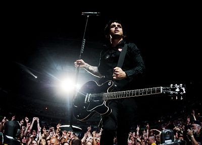 Green Day, Billie Joe Armstrong, singers, music bands, concert, guitarists - desktop wallpaper