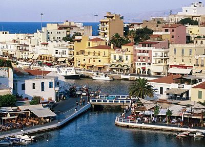 Greece, Crete, harbours - random desktop wallpaper