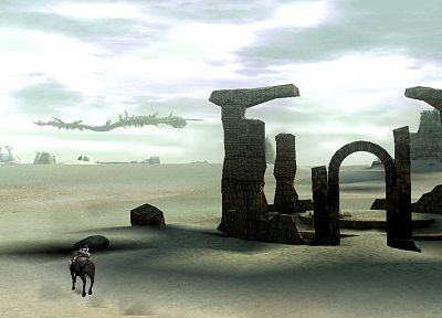 deserts, Shadow of the Colossus, Aeris Velivolus - random desktop wallpaper