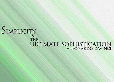 quotes, Leonardo da Vinci - desktop wallpaper