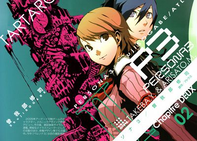 Persona series, Persona 3, Arisato Minato, Takeba Yukari - random desktop wallpaper