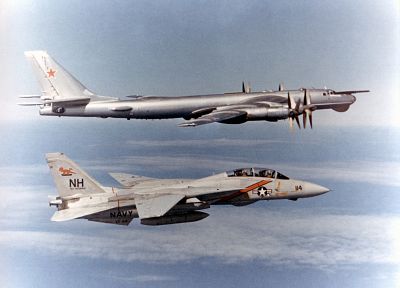 aircraft, military, bomber, planes, bears, Tu-95 Bear - random desktop wallpaper