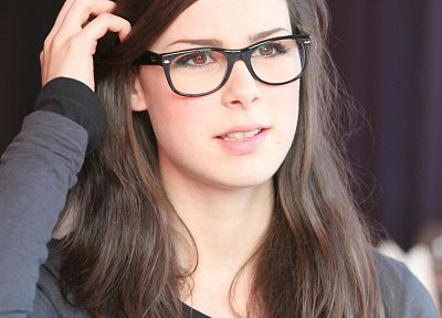 women, glasses, Lena Meyer-Landrut, girls with glasses - related desktop wallpaper