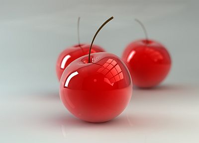 glass, cherries, glass art - desktop wallpaper
