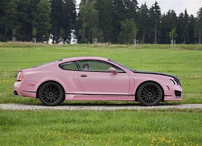 pink, cars, Bentley, vehicles - random desktop wallpaper