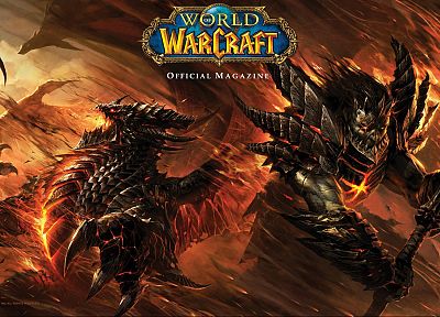 wings, World of Warcraft, fire, deathwing - desktop wallpaper