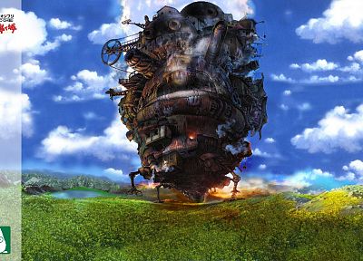 steampunk, Studio Ghibli, Howl's Moving Castle - desktop wallpaper