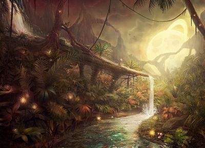 jungle, Avatar, fantasy art, pandora, digital art - duplicate desktop wallpaper
