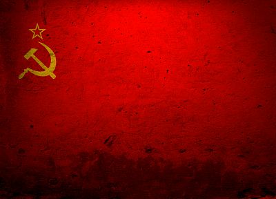 red, flags, USSR, Soviet - random desktop wallpaper