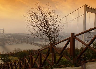 Turkey, Istanbul, bosphorus, Fatih Sultan Mehmet Bridge - random desktop wallpaper