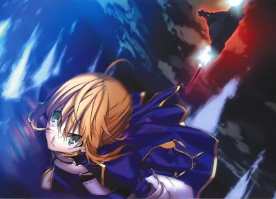 blondes, Fate/Stay Night, green eyes, Saber, Berserker (Fate/Zero), Fate series - related desktop wallpaper