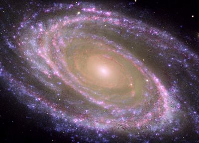 outer space, galaxies, spiral - random desktop wallpaper