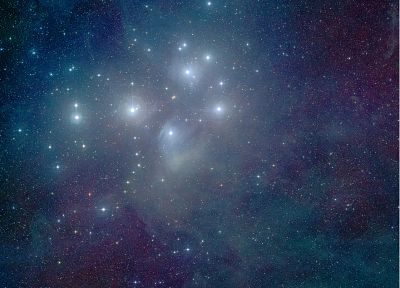 outer space, stars, Pleiades - duplicate desktop wallpaper