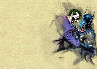 Batman, DC Comics, The Joker, knives - random desktop wallpaper