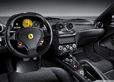 cars, car interiors, Ferrari 599, Ferrari 599 GTO - related desktop wallpaper