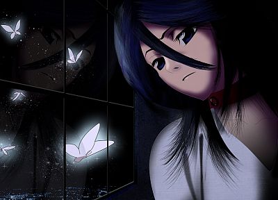 Bleach, Kuchiki Rukia, butterflies - desktop wallpaper