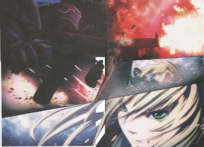 Saber, Fate/Zero, Berserker (Fate/Zero), Fate series - duplicate desktop wallpaper