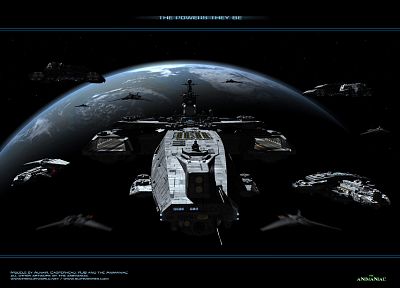 planets, Stargate, spaceships, digital art, science fiction, vehicles - duplicate desktop wallpaper