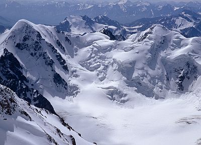 mountains, snow - duplicate desktop wallpaper