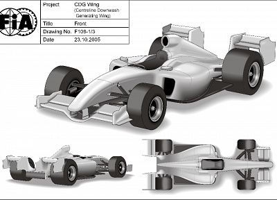 cars, Formula One, schematic, vehicles - desktop wallpaper
