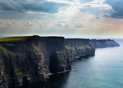 cliffs, sea - desktop wallpaper