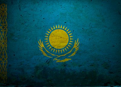 flags, Kazakhstan - random desktop wallpaper