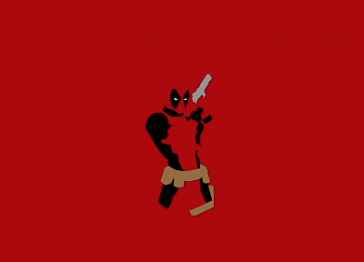 minimalistic, comics, Deadpool Wade Wilson, Marvel Comics - random desktop wallpaper