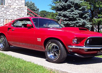 muscle cars, 1969, vehicles, Ford Mustang, Ford Mustang Boss 429 - desktop wallpaper
