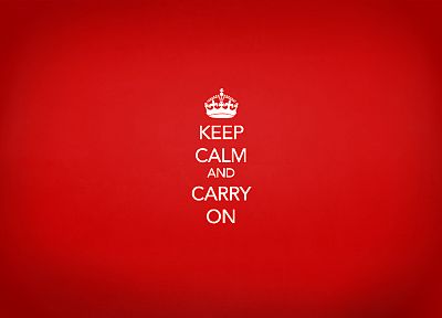 propaganda, Keep Calm and, simple background, red background - desktop wallpaper