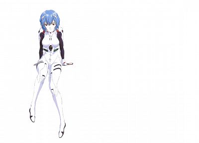 Ayanami Rei, Neon Genesis Evangelion, simple background - duplicate desktop wallpaper