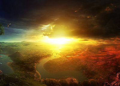 landscapes, Sun, skyscapes - random desktop wallpaper