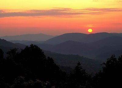 sunrise, mountains, point, National Park - random desktop wallpaper