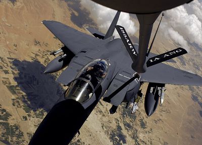 aircraft, military, planes, vehicles, F-15 Eagle, AIM-120, AIM-9 - random desktop wallpaper