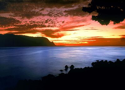 sunset, Hawaii, kauai, bali - desktop wallpaper