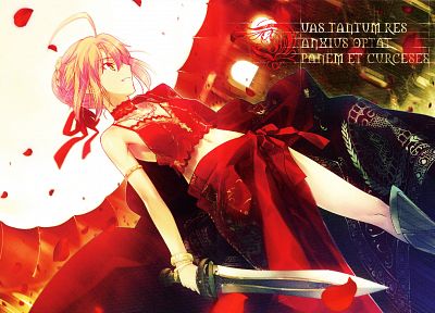Fate/Stay Night, Type-Moon, Saber, Fate series - random desktop wallpaper