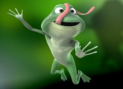 cartoons, funny, animated, frogs - random desktop wallpaper