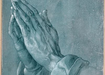 palm, hands, praying, Albrecht Durer - duplicate desktop wallpaper