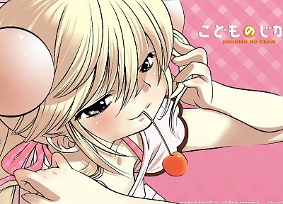 blondes, Kodomo no Jikan, faces, hair ornaments, Kokonoe Rin - related desktop wallpaper