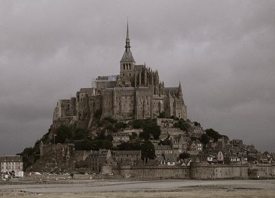 architecture, Mont Saint-Michel - desktop wallpaper
