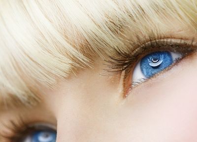 blondes, women, blue eyes, faces - desktop wallpaper