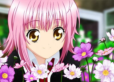 pink hair, Shugo Chara!, golden eyes, Hinamori Amu, anime girls - duplicate desktop wallpaper